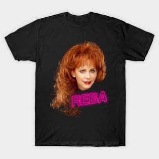 Reba // Neon-Style 80s Fan Design T-Shirt